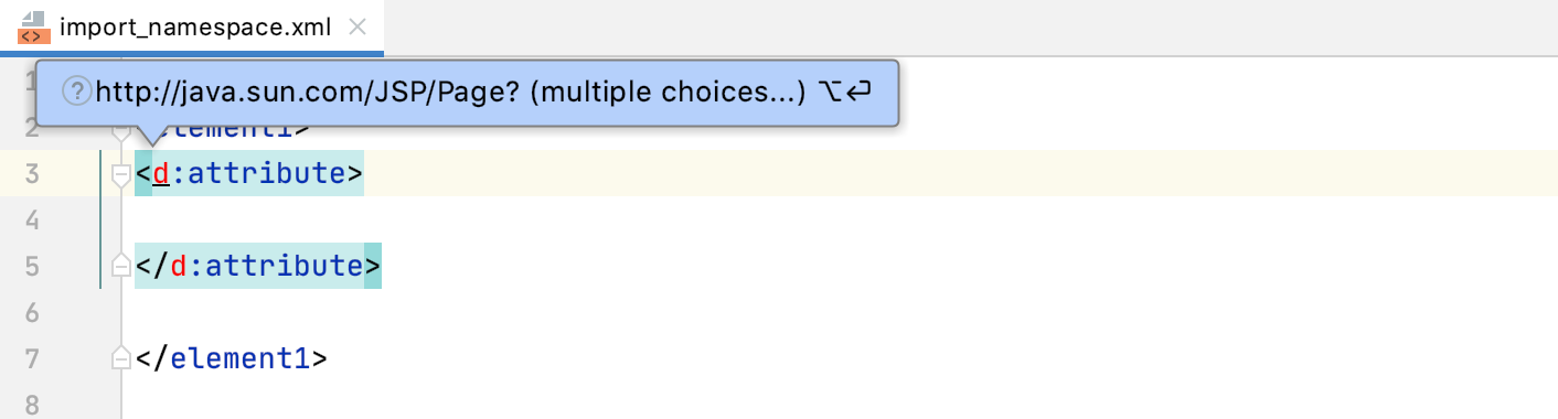 提示：引用未绑定的命名空间