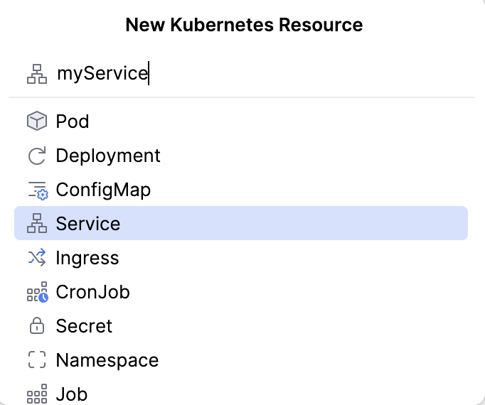 新的 Kubernetes 资源窗口
