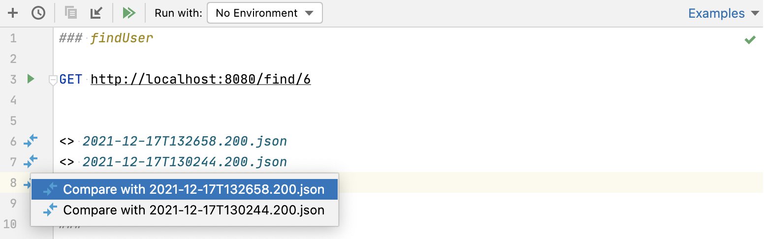 比较请求历史中的响应 比较请求历史中的响应