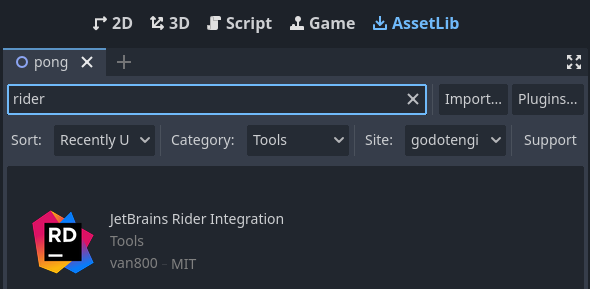 JetBrains&nbsp;Rider: Rider Add-on install