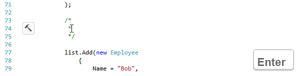 JetBrains Rider。 在按 Enter 键时使块注释变为多行