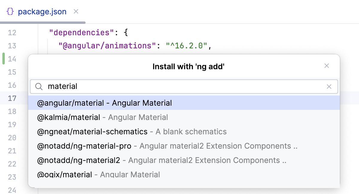 安装 Angular Material 安装 Angular Material