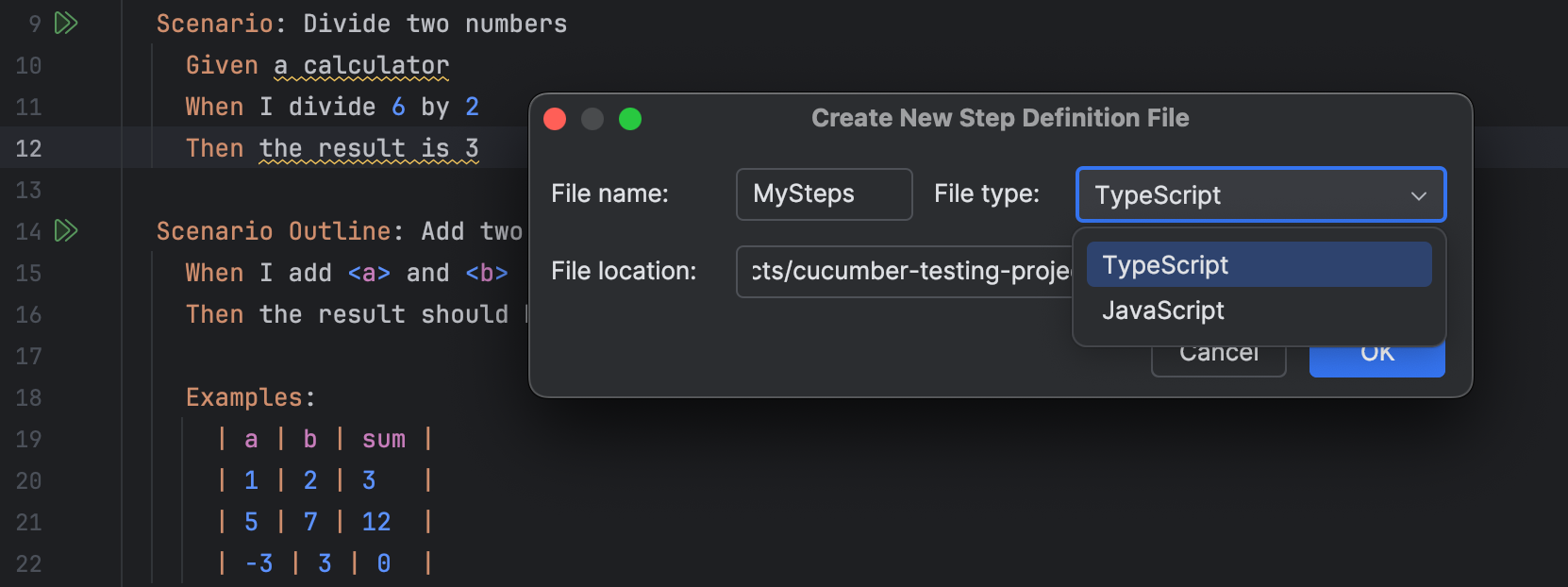 Cucumber.js | JetBrains Rider 文档