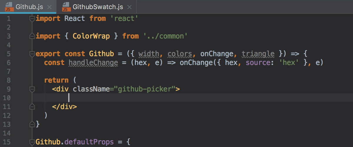 React 无状态组件中的导入补全