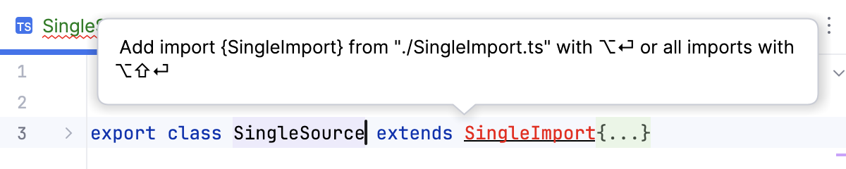 导入工具提示 - 单一导入来源 导入工具提示 - 单一导入来源
