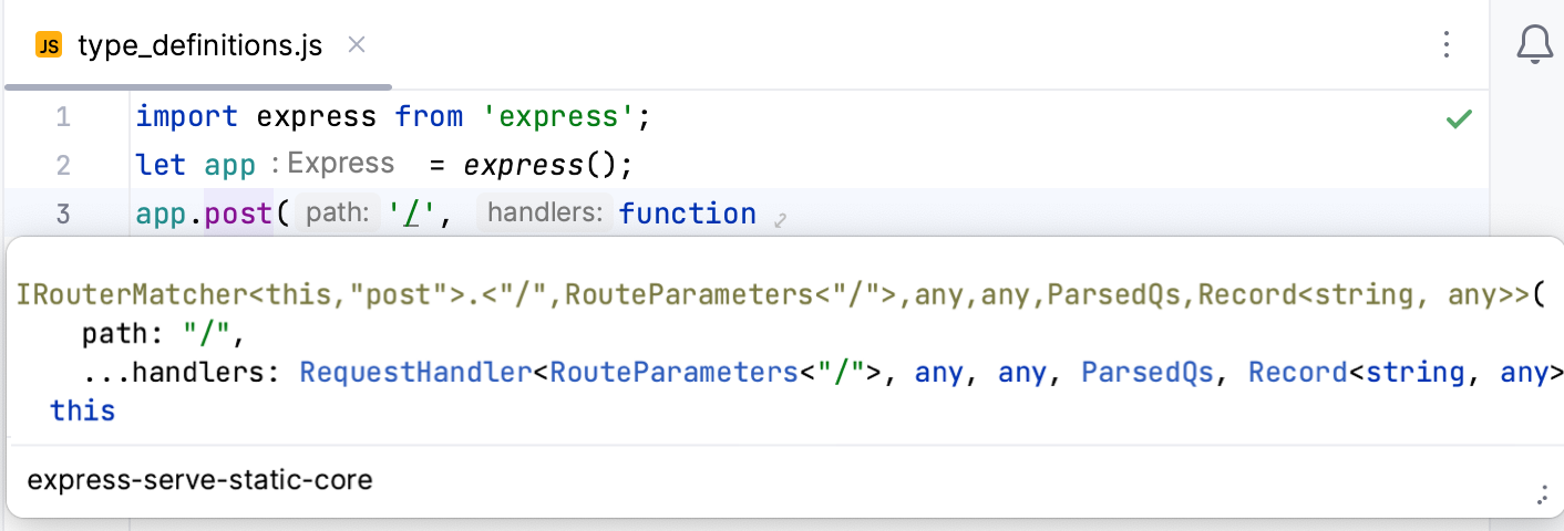 安装 d.ts 后解析符号