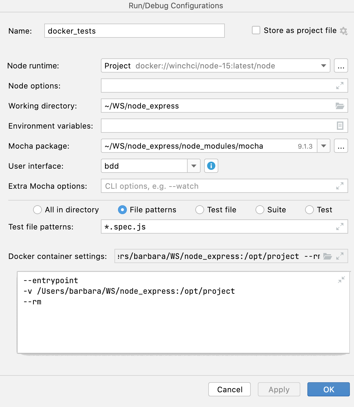 结合 Docker 使用 Node.js:运行/调试配置、Docker 容器设置 结合 Docker 使用 Node.js:运行/调试配置、Docker 容器设置