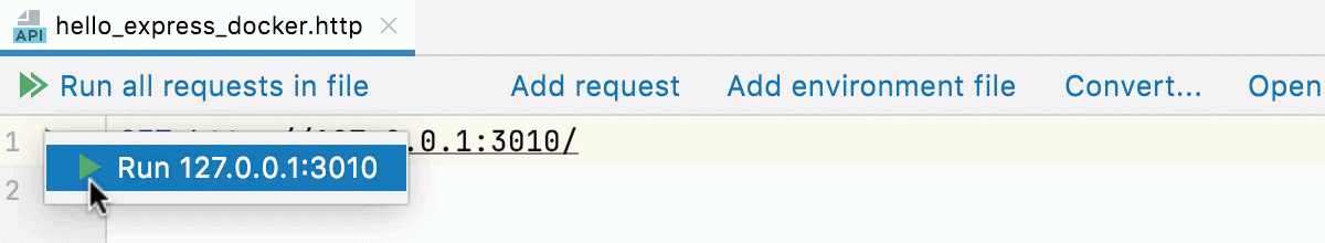 发起一个 HTTP 请求
