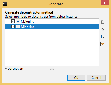 Generating the 'Deconstruct' method with JetBrains Rider Generating the 'Deconstruct' method with JetBrains Rider