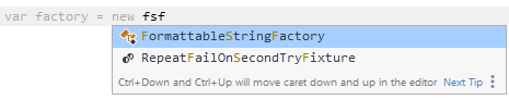 JetBrains Rider: Using CamelHumps in code completion JetBrains Rider: Using CamelHumps in code completion