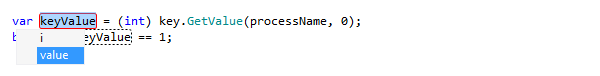 Renaming local variable Renaming local variable
