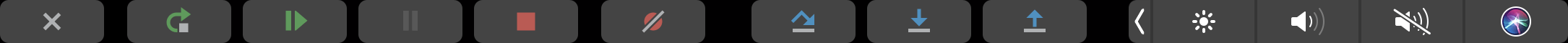 The Touch Bar in debugger context The Touch Bar in debugger context