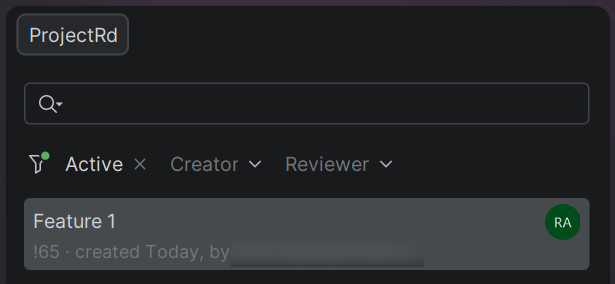 JetBrains&nbsp;Rider: Azure DevOps pull requests list