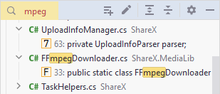 JetBrains&nbsp;Rider: Speed search in the Bookmarks window
