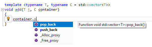 JetBrains Rider C++: code completion in dependent code JetBrains Rider C++: code completion in dependent code