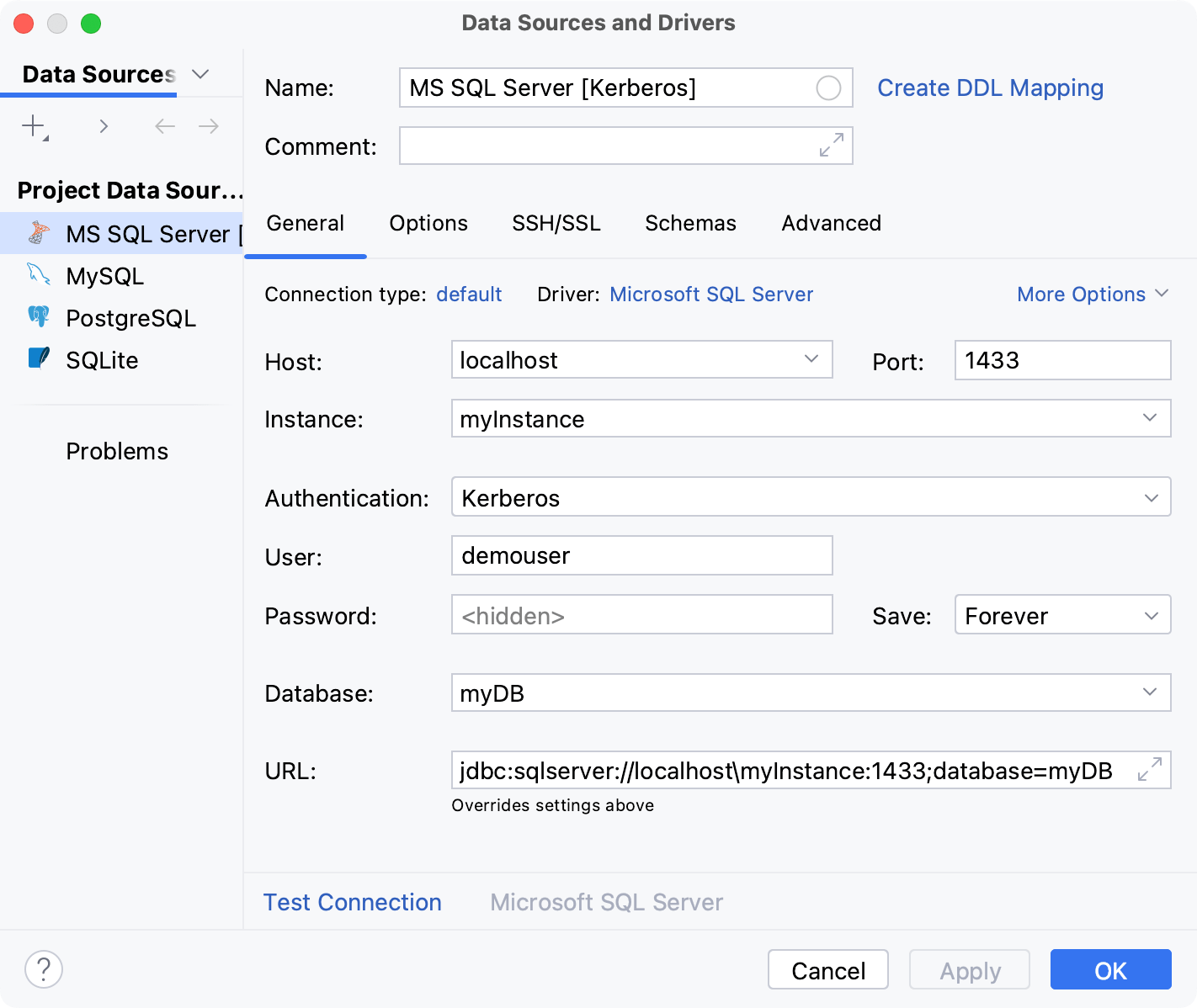 Connect by using Kerberos Connect by using Kerberos