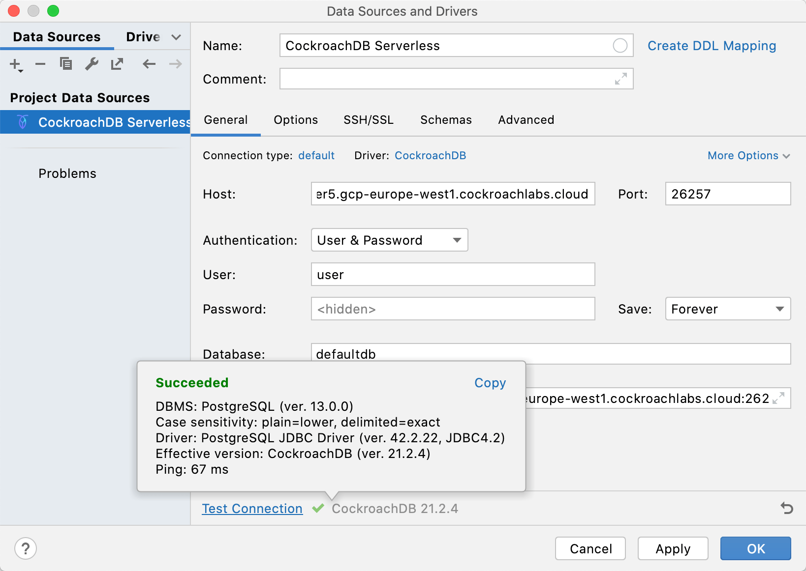 Connecting to CockroachDB Serverless Connecting to CockroachDB Serverless