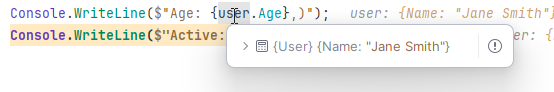 JetBrains Rider: Value tooltips for variables when debugging JetBrains Rider: Value tooltips for variables when debugging