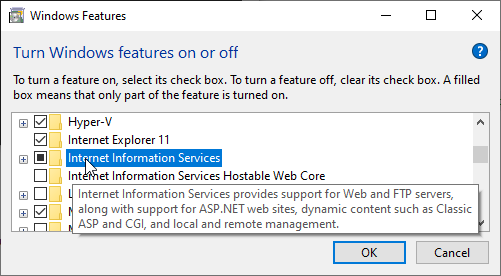 Install IIS Install IIS