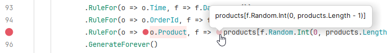 JetBrains Rider: Inline breakpoints JetBrains Rider: Inline breakpoints