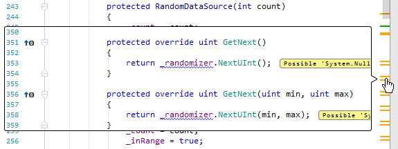 JetBrains&nbsp;Rider: Viewing code and problems outside editor frame