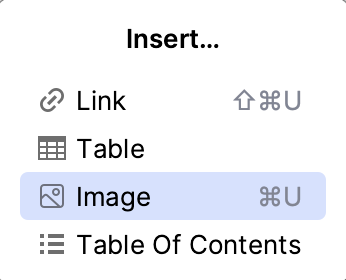 Insert an image in a Markdown file Insert an image in a Markdown file