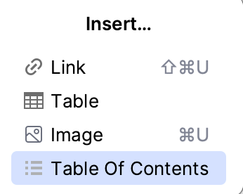Create a table of contents in a Markdown file Create a table of contents in a Markdown file