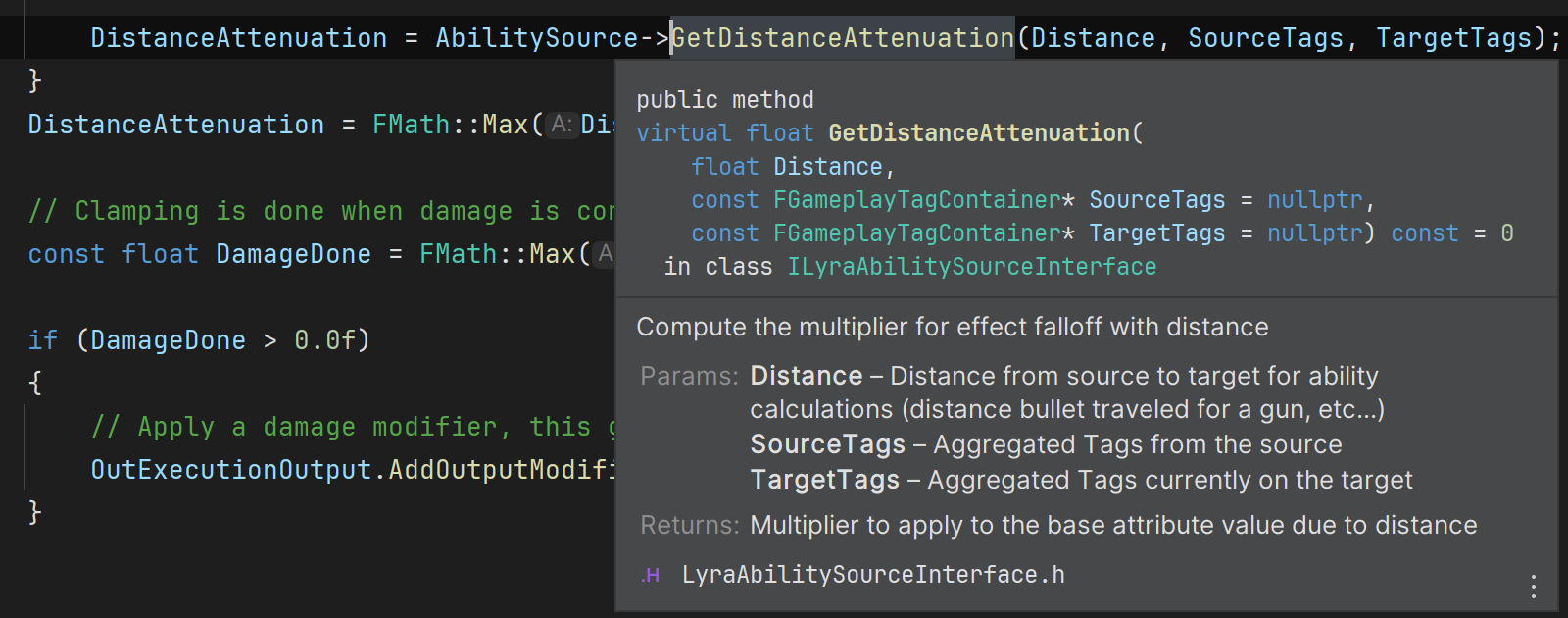 Doxygen comments in Quick Documentation Doxygen comments in Quick Documentation