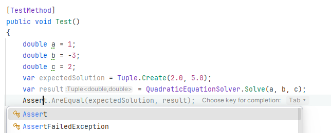 JetBrains Rider: Full Line completion JetBrains Rider: Full Line completion