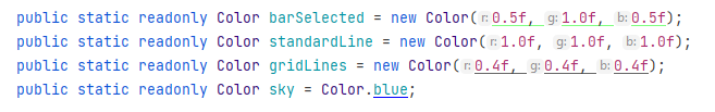 JetBrains&nbsp;Rider: Assistance for Unity colors