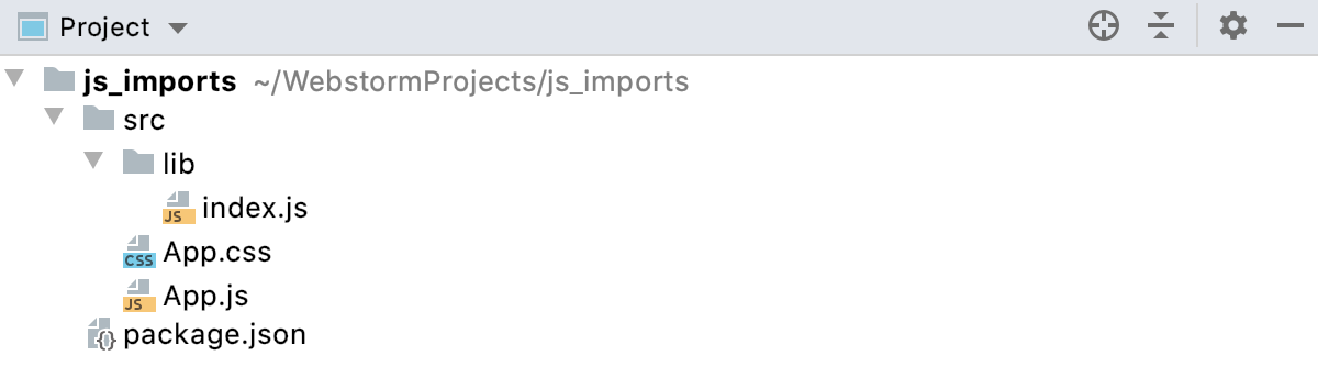 Directory import: project structure Directory import: project structure