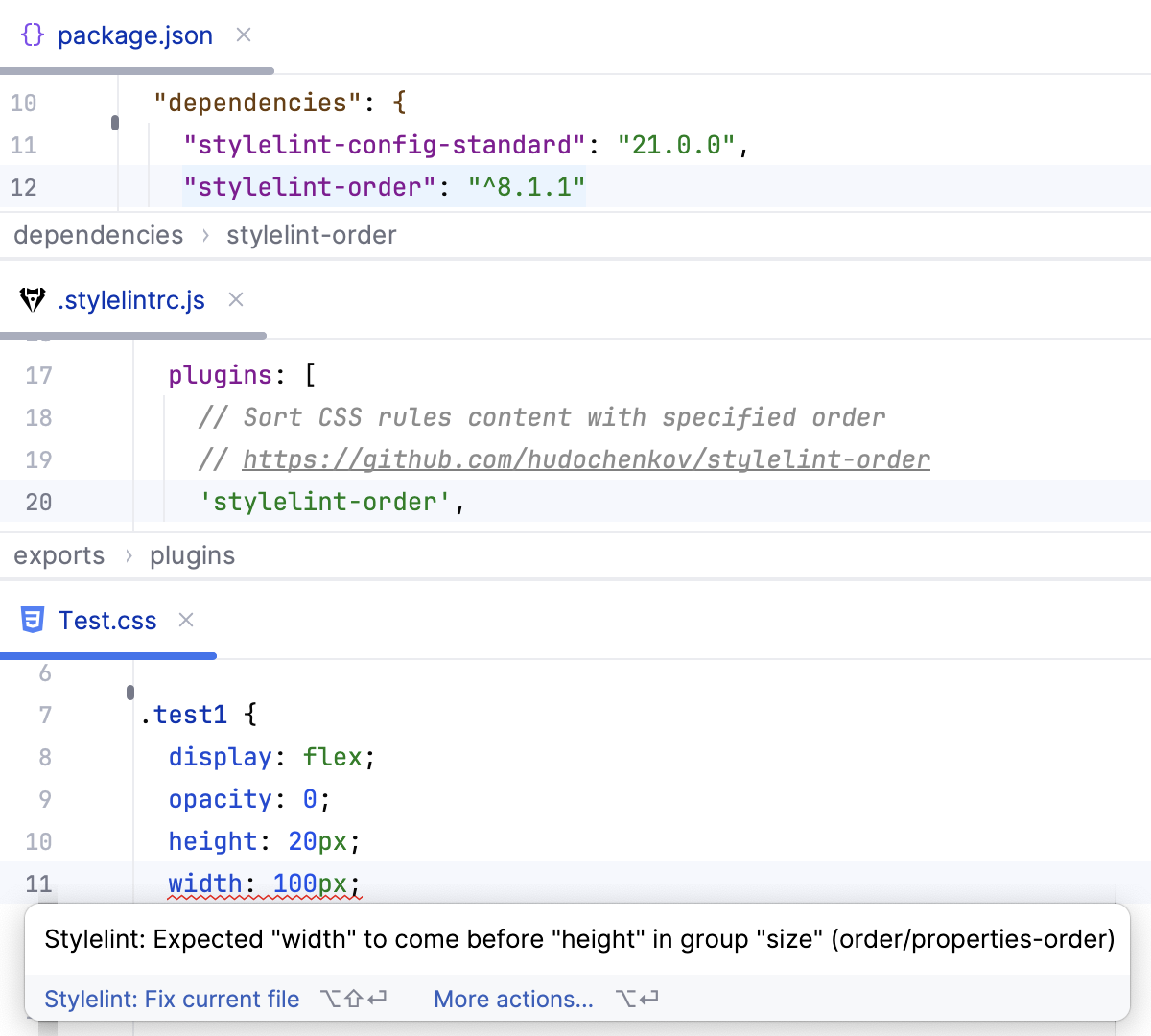 Fix current file for rules from an extra plugin Fix current file for rules from an extra plugin