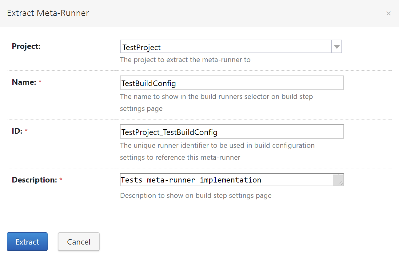 Extract Meta-Runner Extract Meta-Runner
