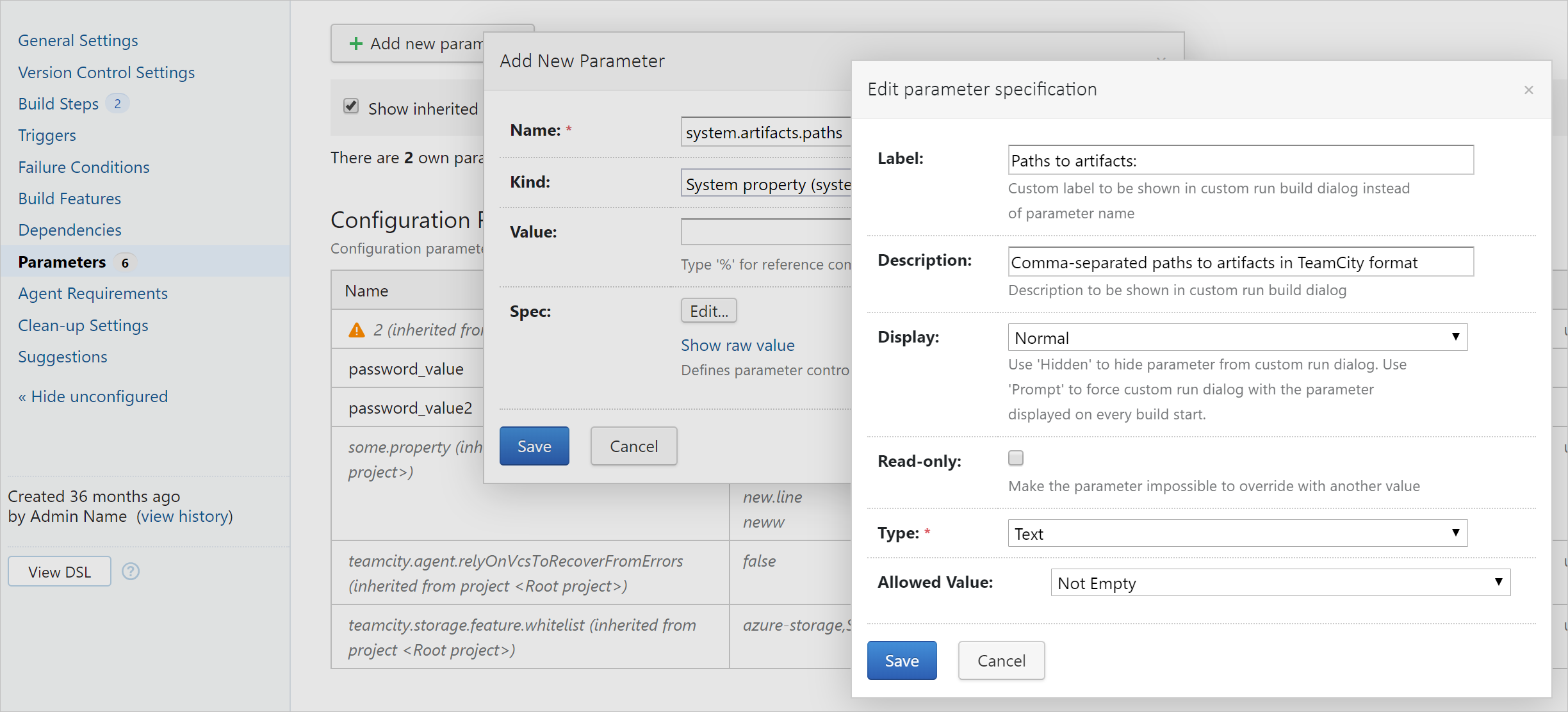 Paths to artifacts in Build Parameters Paths to artifacts in Build Parameters