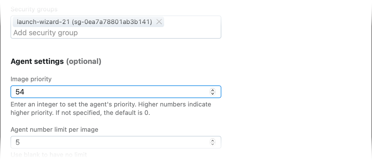 Set the image priority for a EC2 Cloud Image