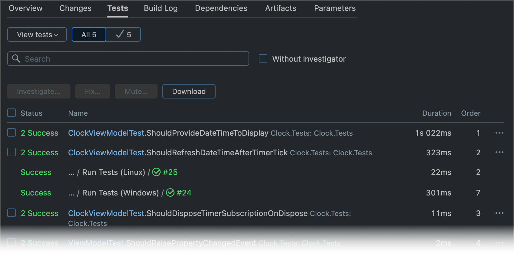 Composite build tests Composite build tests
