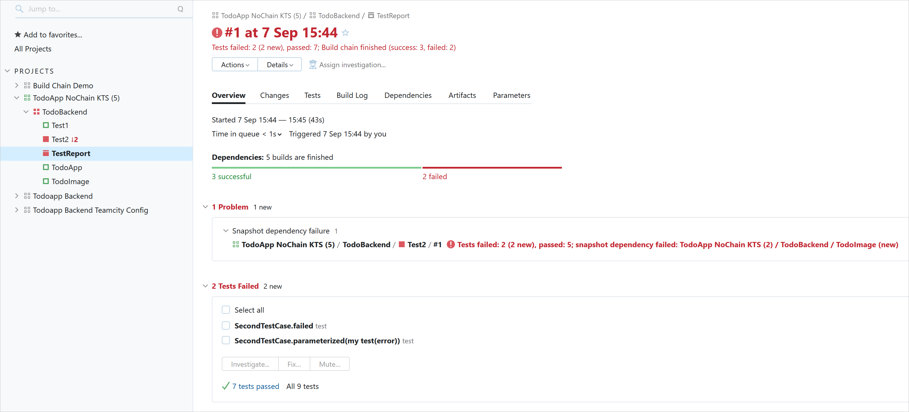 组合构建失败 组合构建失败