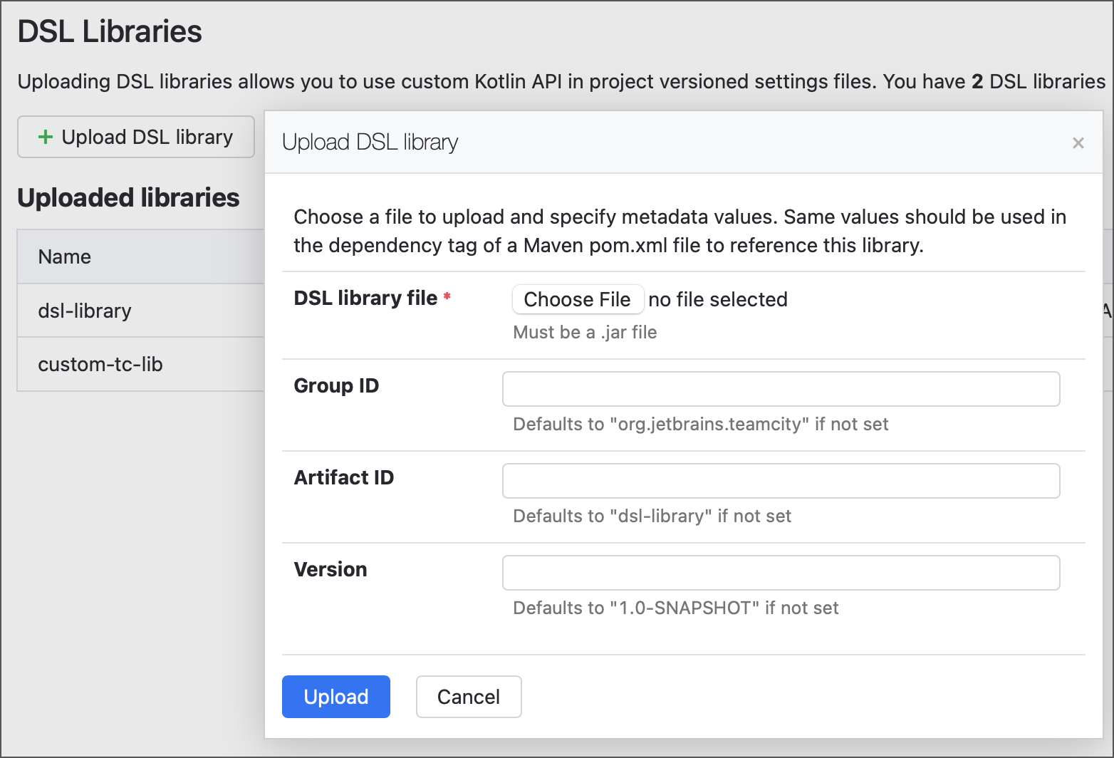 上传自定义 Kotlin 库