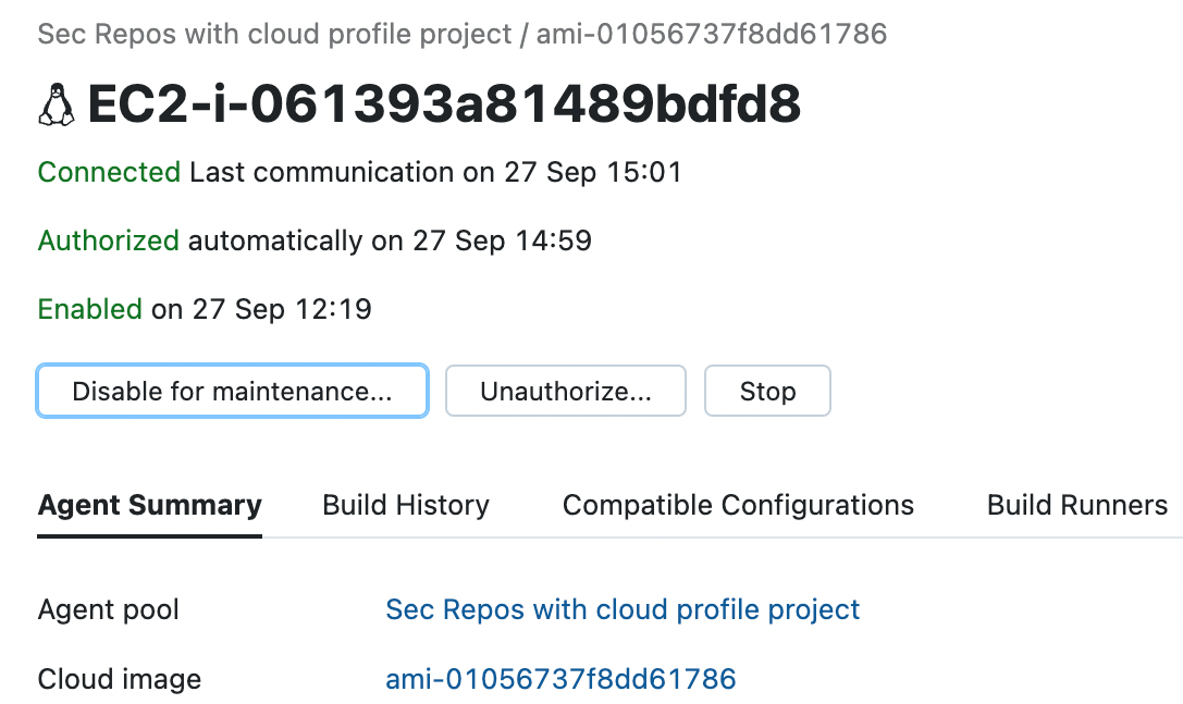 启用/禁用代理程序