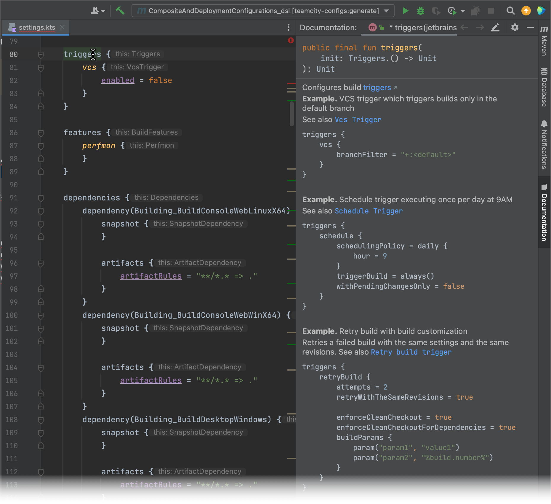 在 IDEA 中的 DSL 文档和示例