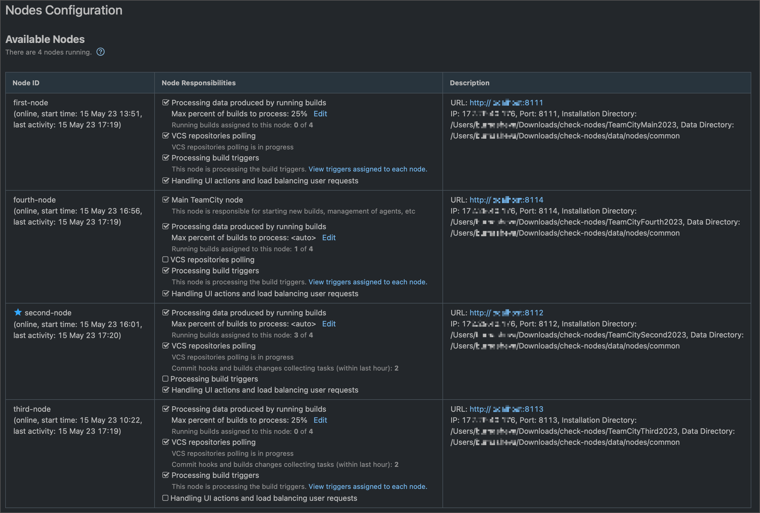 多节点设置 多节点设置