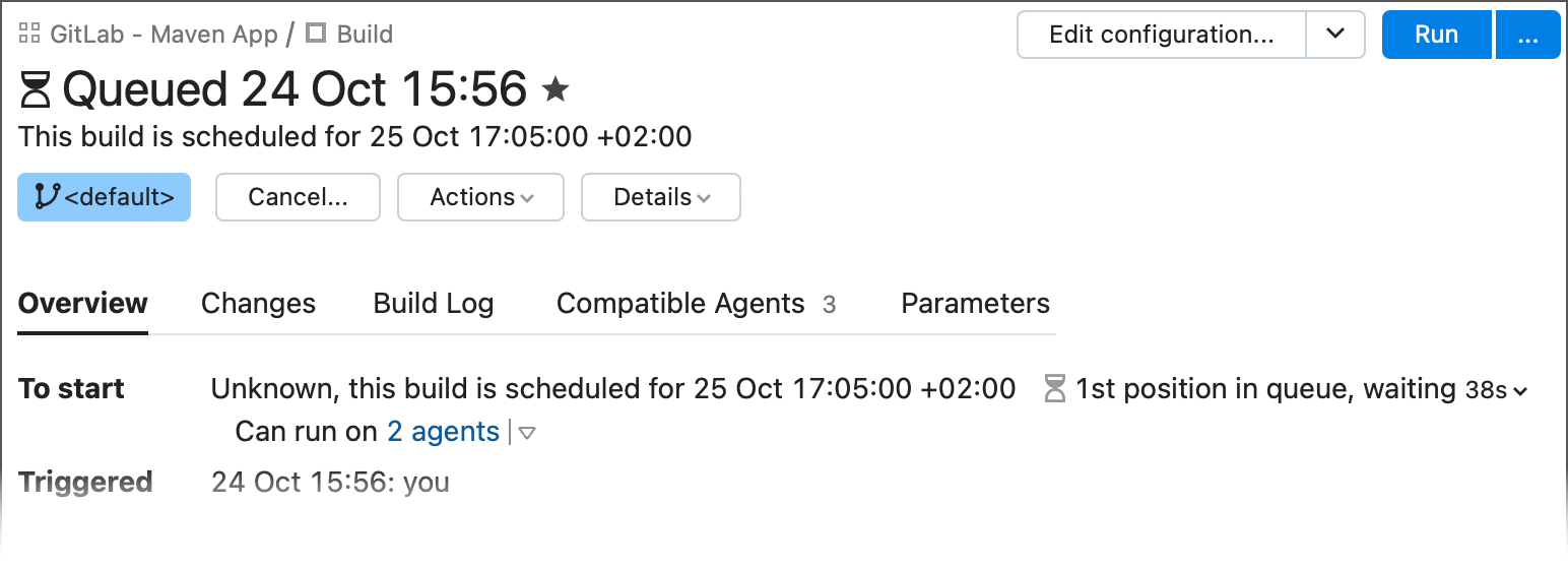 计划构建和时间 计划构建和时间