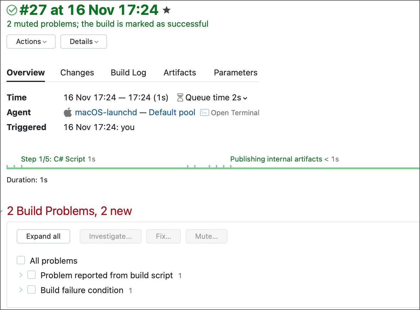 手动分配的成功状态