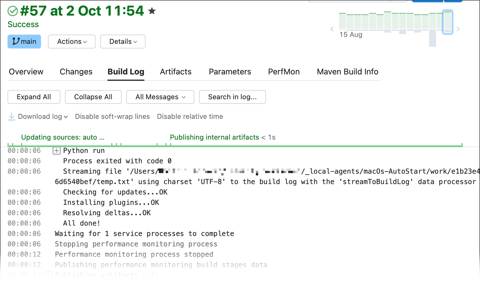 将文件流输出到日志