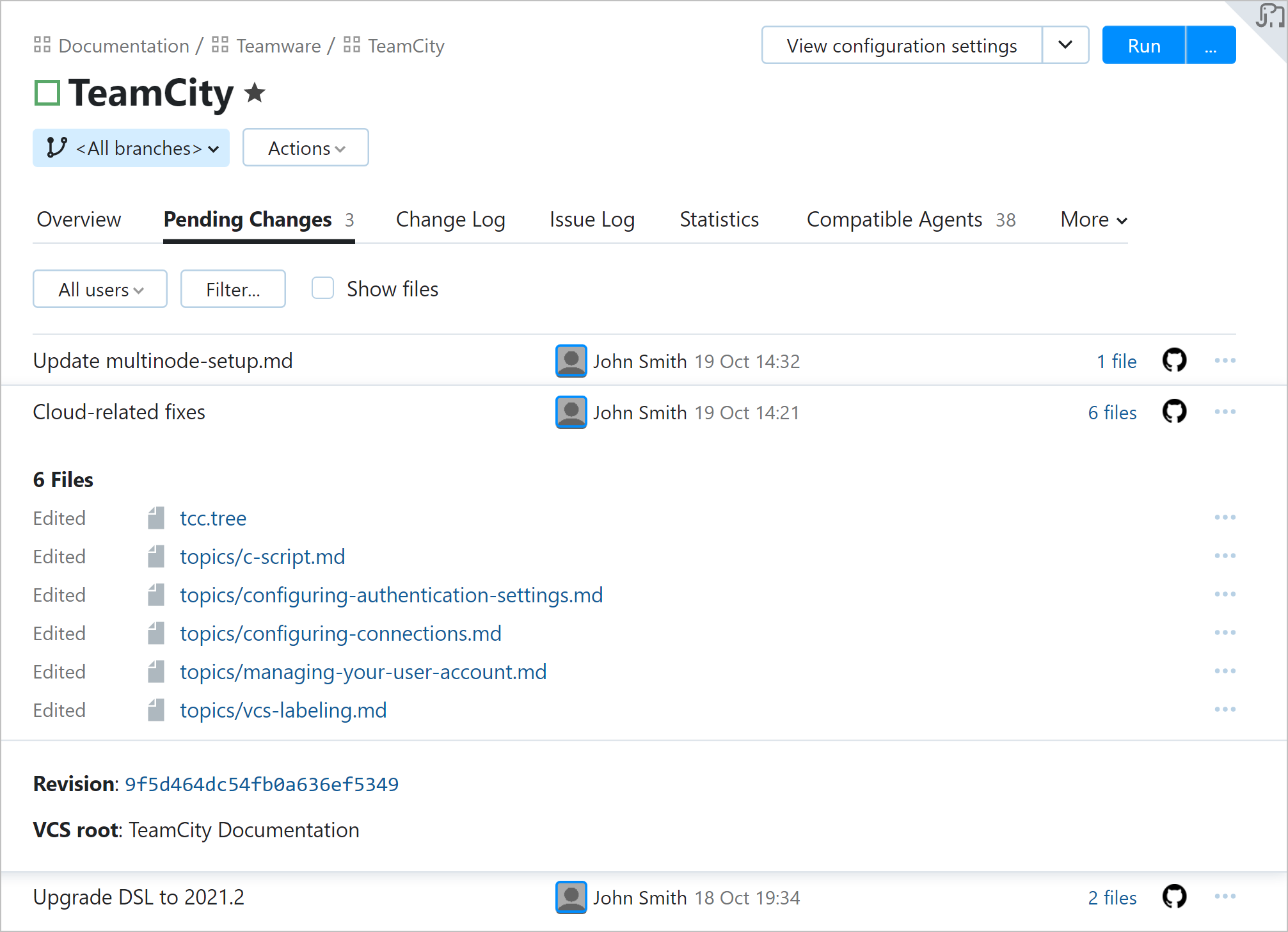 新的待处理更改标签页 新的待处理更改标签页