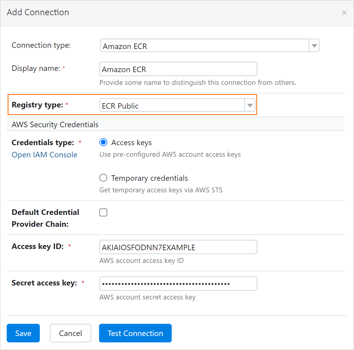 Connecting to public ECR registry Connecting to public ECR registry