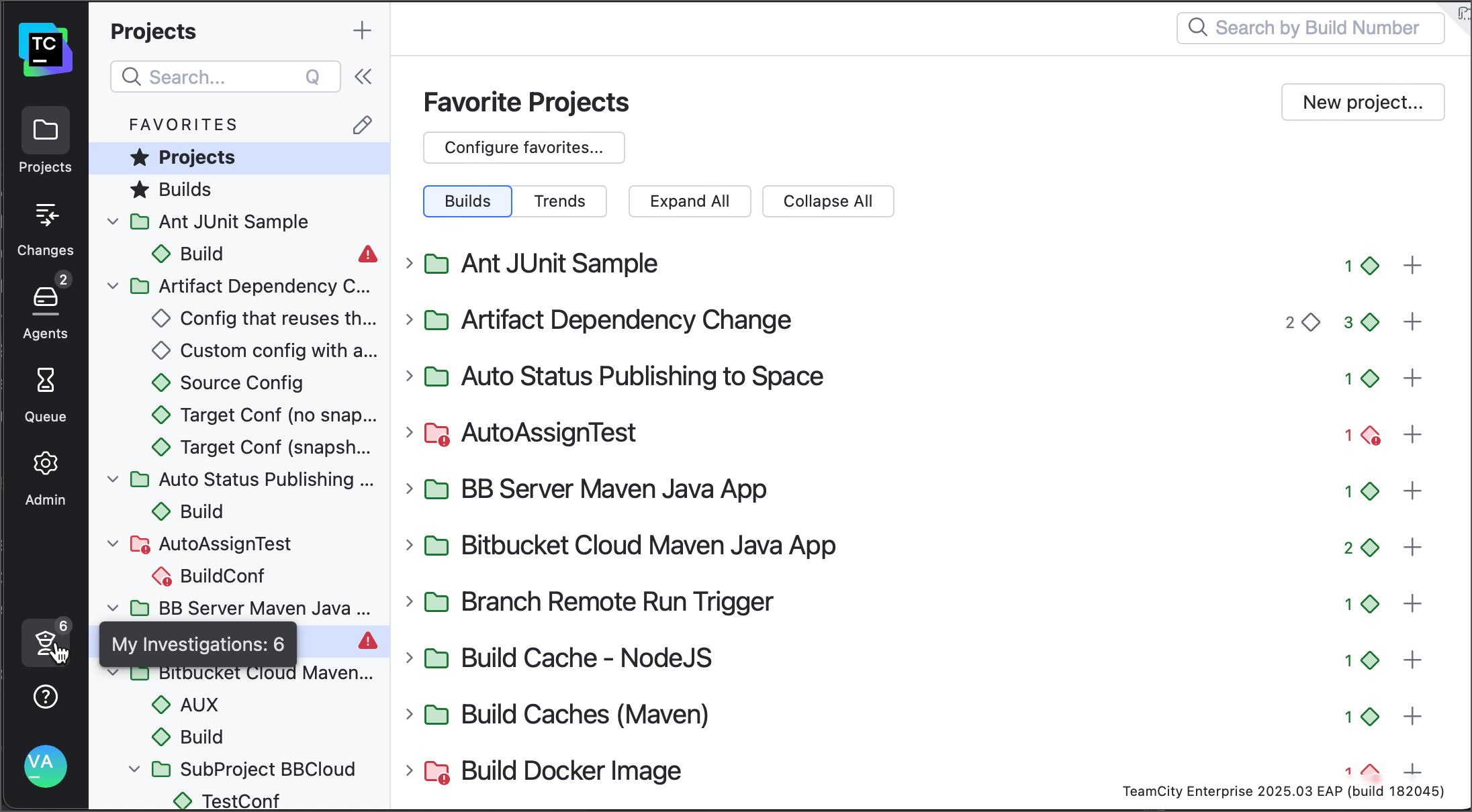 Investigations counter Investigations counter