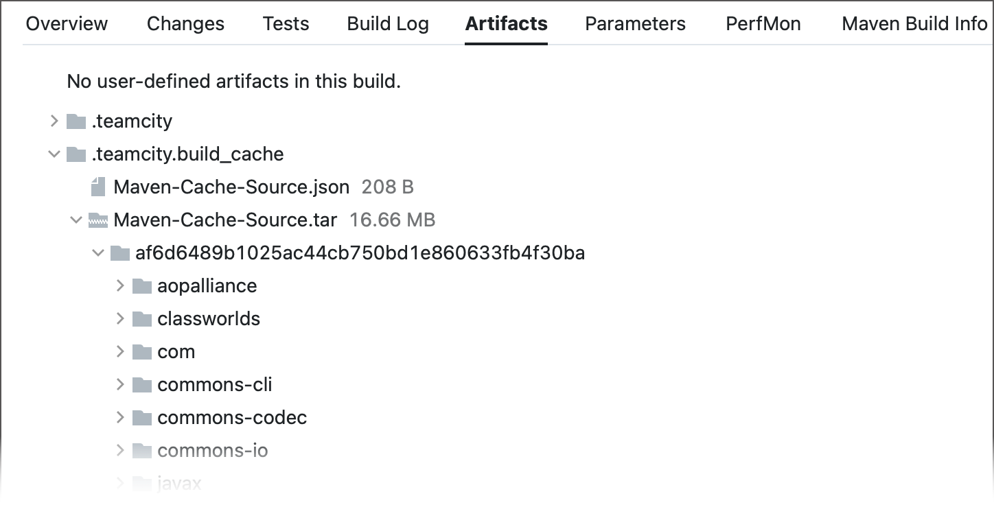 Published artifacts Published artifacts