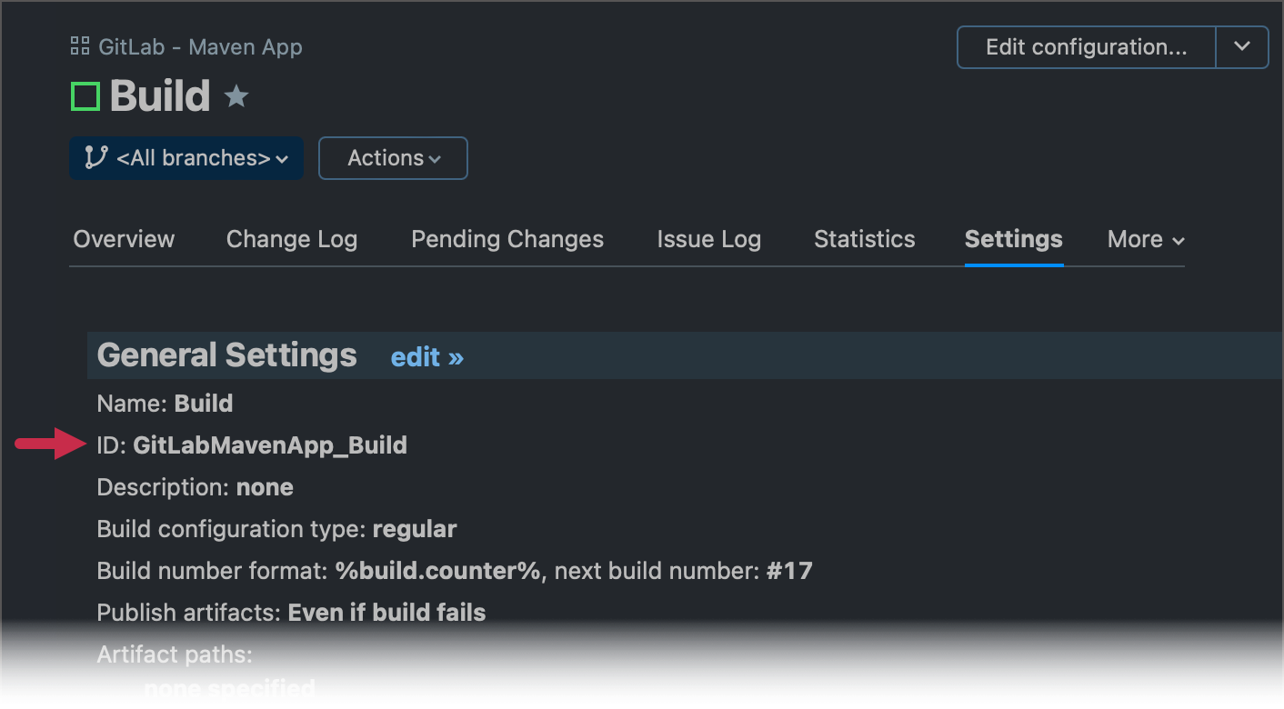 Check Configuration ID Check Configuration ID