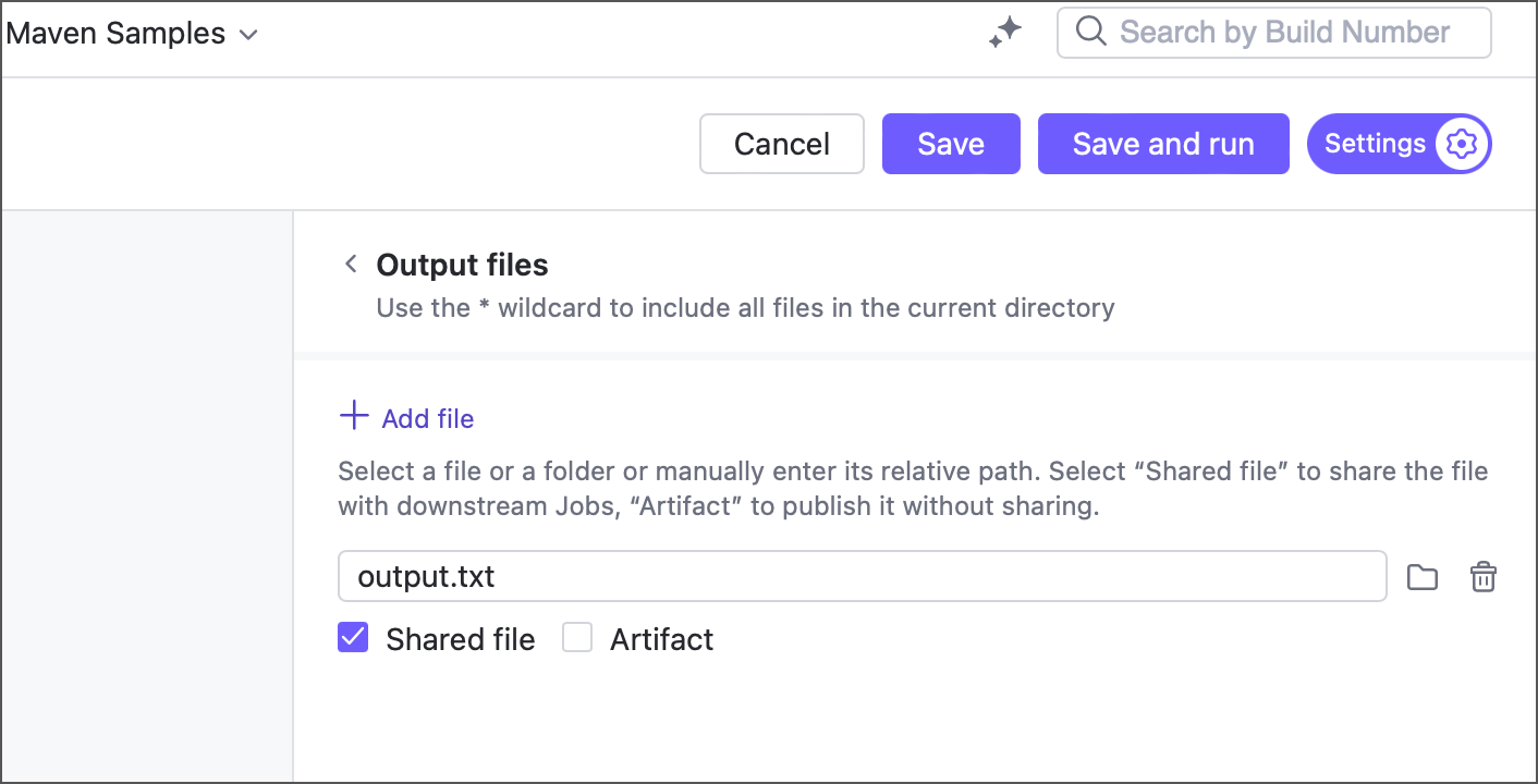 Shared files